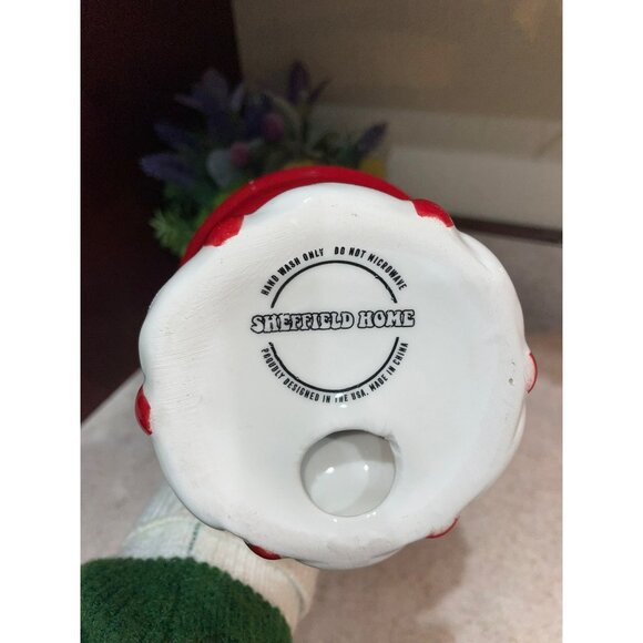 TikTok Red & White Ceramic Candy Jar With Bow Lid Sheffield Home - Picture 5 of 6